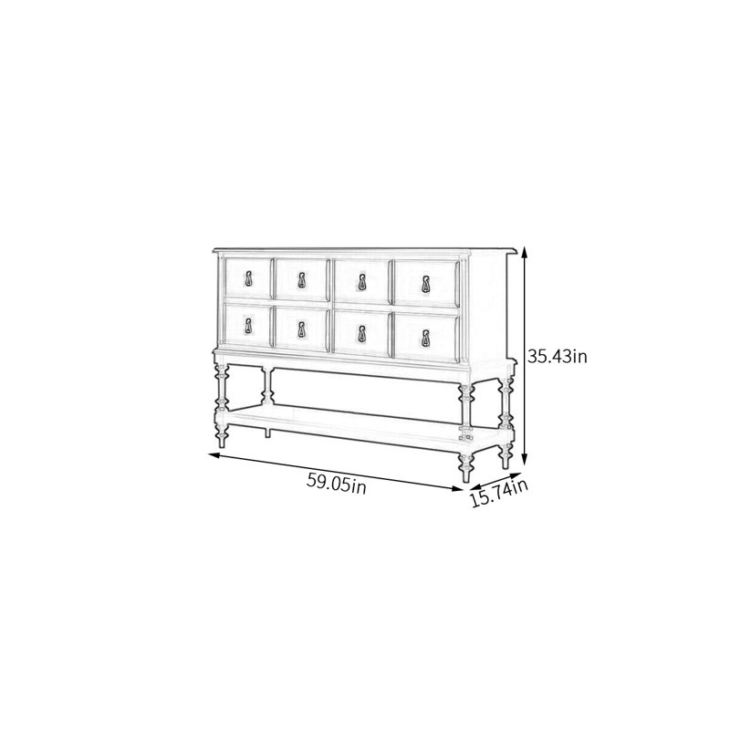 Armoire de rangement en bois massif avec 4 tiroirs, Noir, noir, noir, noir
