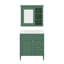 Ensemble de meuble-lavabo 30 po avec lavabo supérieur et armoire à miroir murale-582111012