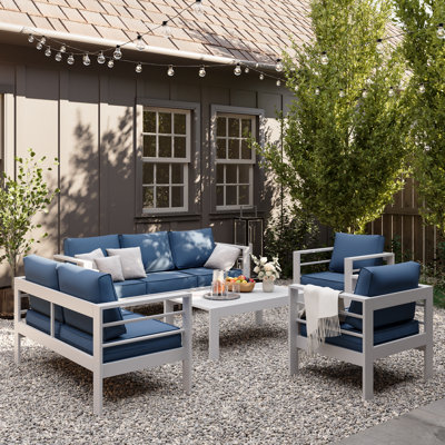 7 - Person Outdoor Seating Group With Cushions by Latitude Run