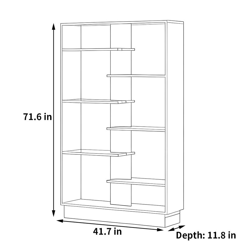 Practical and high-quality bookcase, Brown