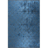 Rapture Argyle Area Rug in Navy Blue
