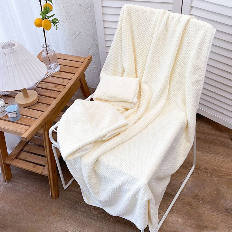 Bath Towels Set of 3 Pieces - Highly Absorbent Towels for Bathroom, 1 Bath Towels, 1 Hand Towels, 1 Washcloths