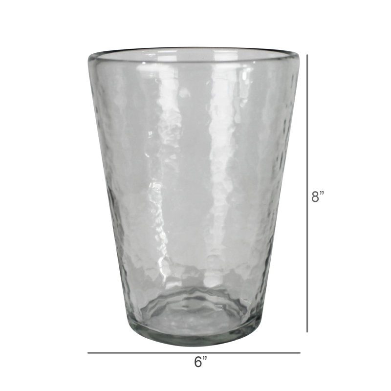 Rippled Vase, Glass - Lrg