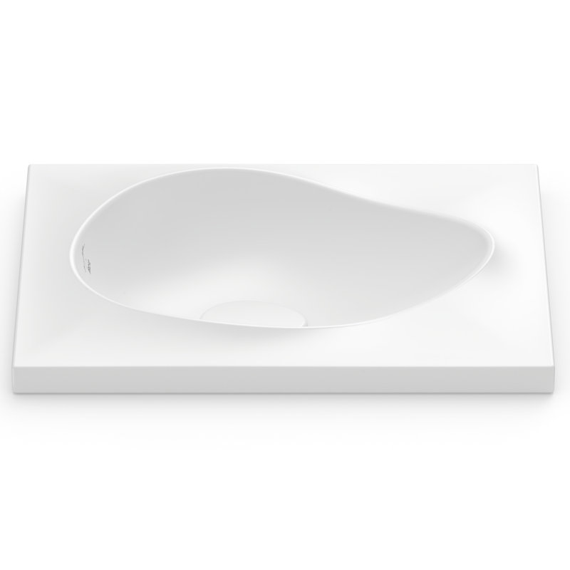 RUY OHTAKE SEMI-RECESSED SINK, WHITE, White