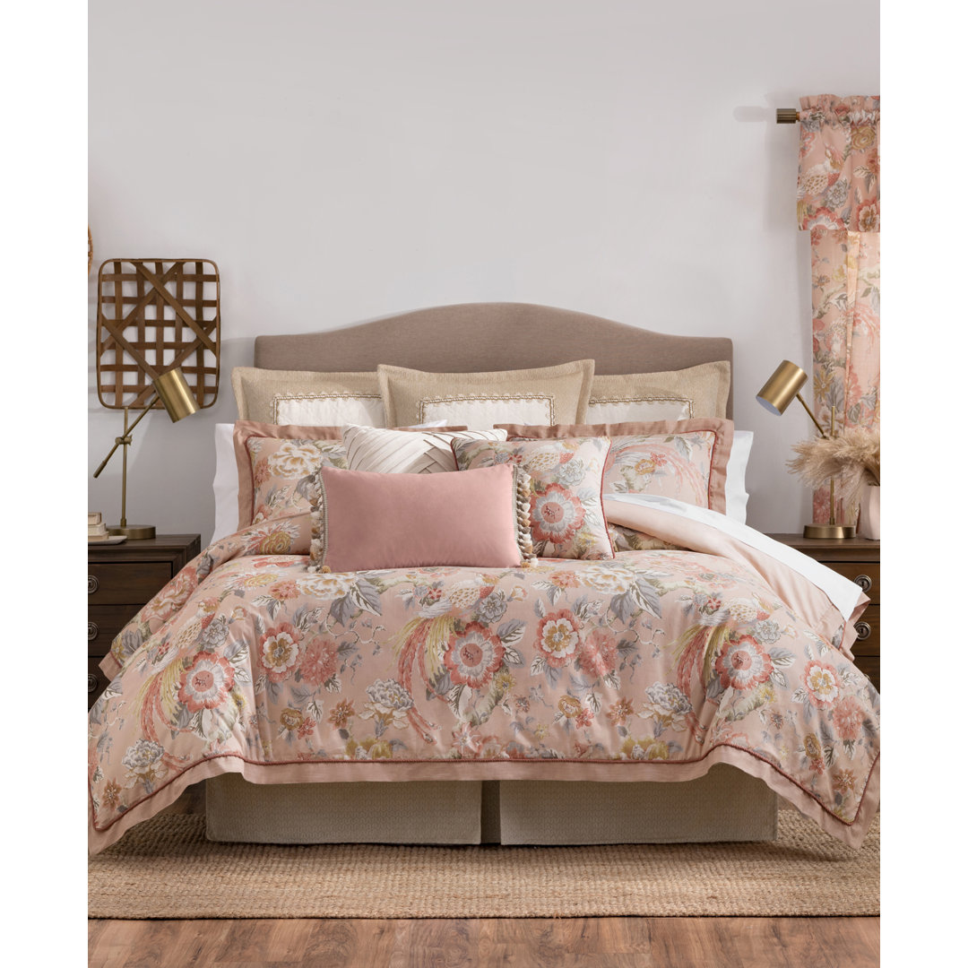 Audrey Floral Comforter Set Rose Tree 