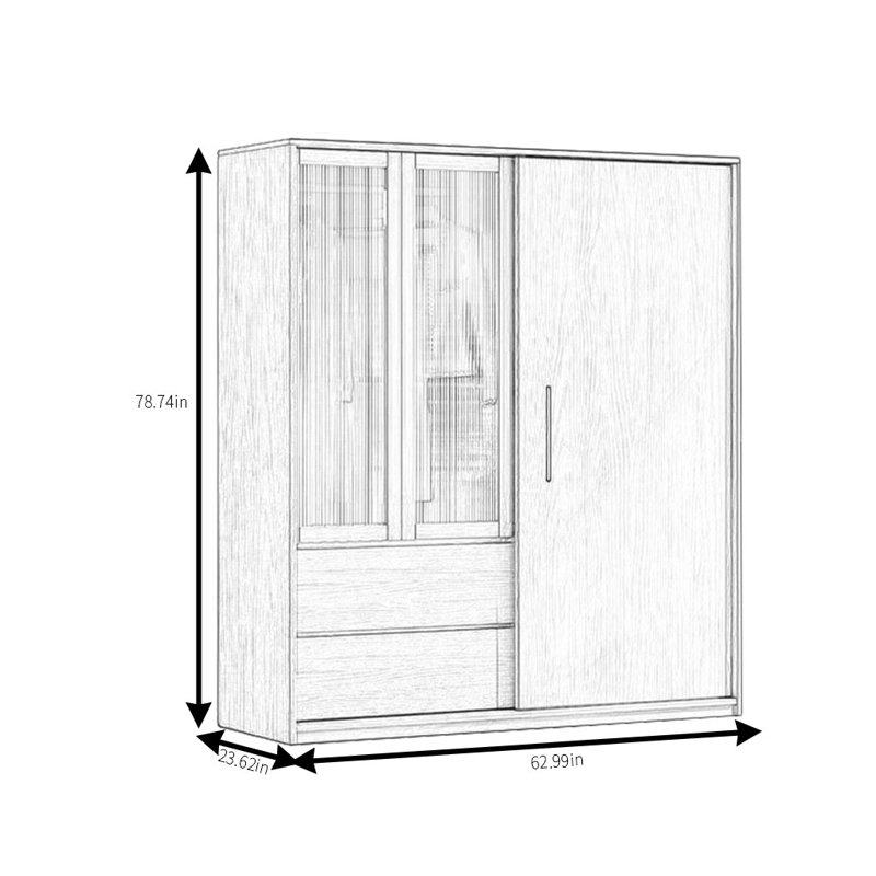 Rafkind, H 78,74 po x l 62,99 po x P 23,62 po
