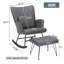 Chaise berçante avec repose-pieds