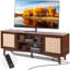 Meuble télé en rotin pour téléviseur 75 po-100434720