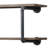 Antique Oak And Sandy Grey 2-Tier Wall Shelf