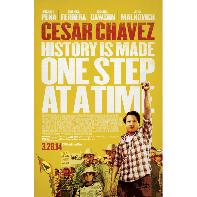 César Chavez, H 24 po x l 16 po