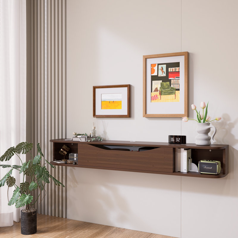 Meuble télé 78 po en contreplaqué, H 7,9 po x L 78 po x l 9,4 po