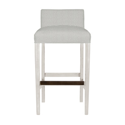 Gin Fizz Upholstered Stool with Solid Wood Frame
