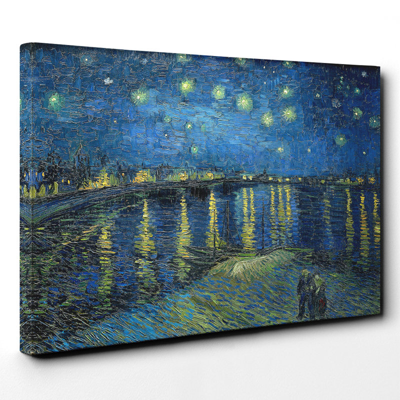 Starry Night over the Rhone by Vincent Van Gogh - Wrapped Canvas, 40cm H x 60cm W