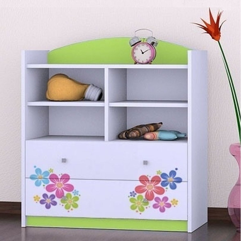 Serena 96cm H X 86cm W Kids Cube, Green
