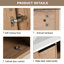 Armoire de salle de bain avec lavabo en céramique. 30 po. Porte à fermeture en douceur. Look moderne, imitation chêne. Base de meuble-lavabo en contreplaqué 30 po. Couleur chêne. Fabrication