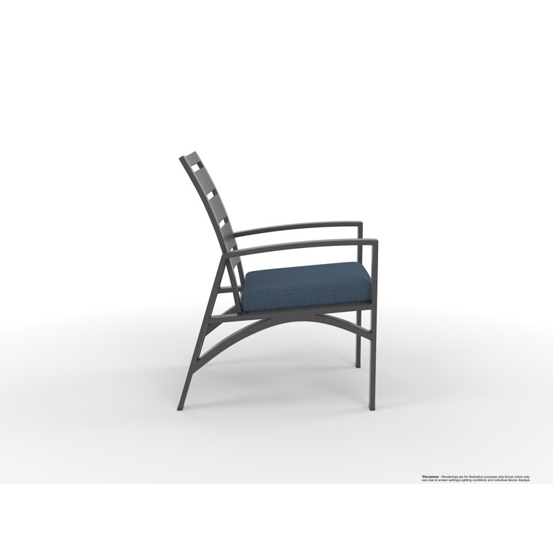 Arc Outdoor Bar Stool, Carbon Black, Surpass Stone