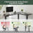 Adjustable Height L-Shaped Steel Standing Desk-243385530