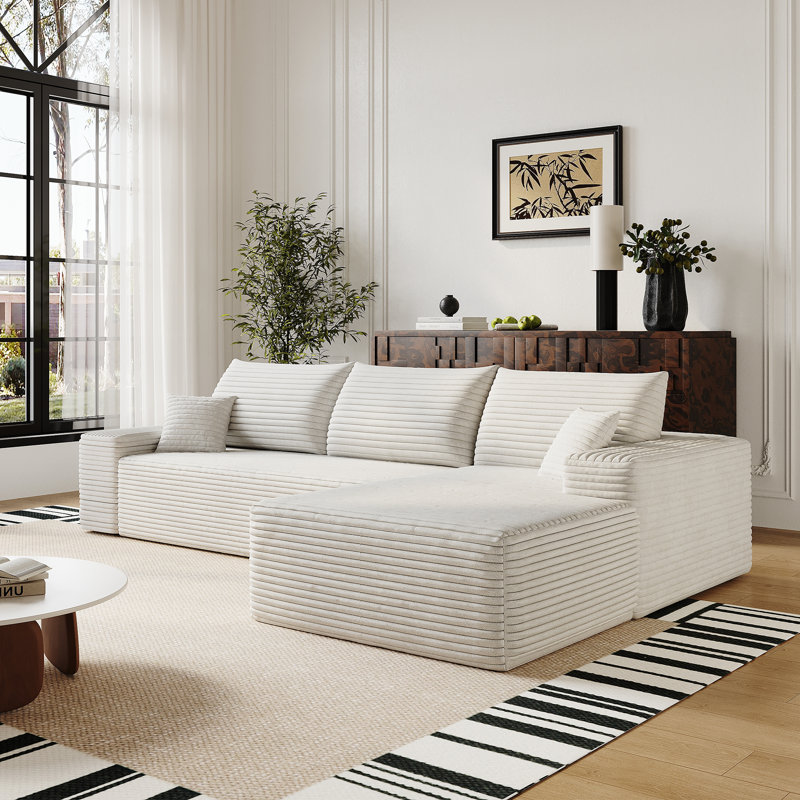Cloud Sectional Sofa, White