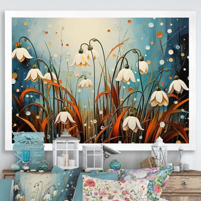 Décoration murale Mountain Snowdrops Charm in Winter I - Snowdrops