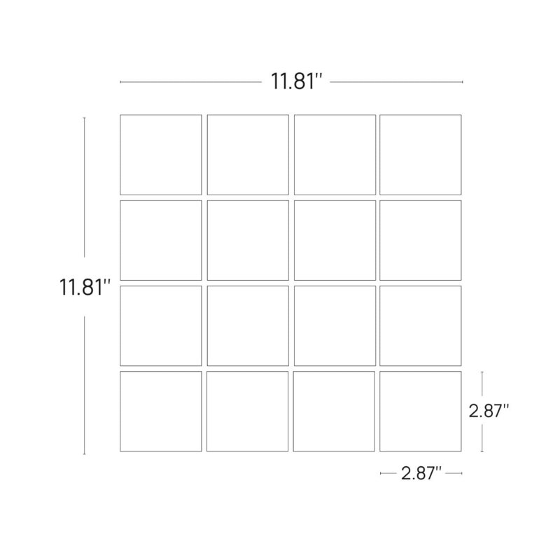 Elizabeth Sutton Artem Mosaic Tile, Raven Black;Gray