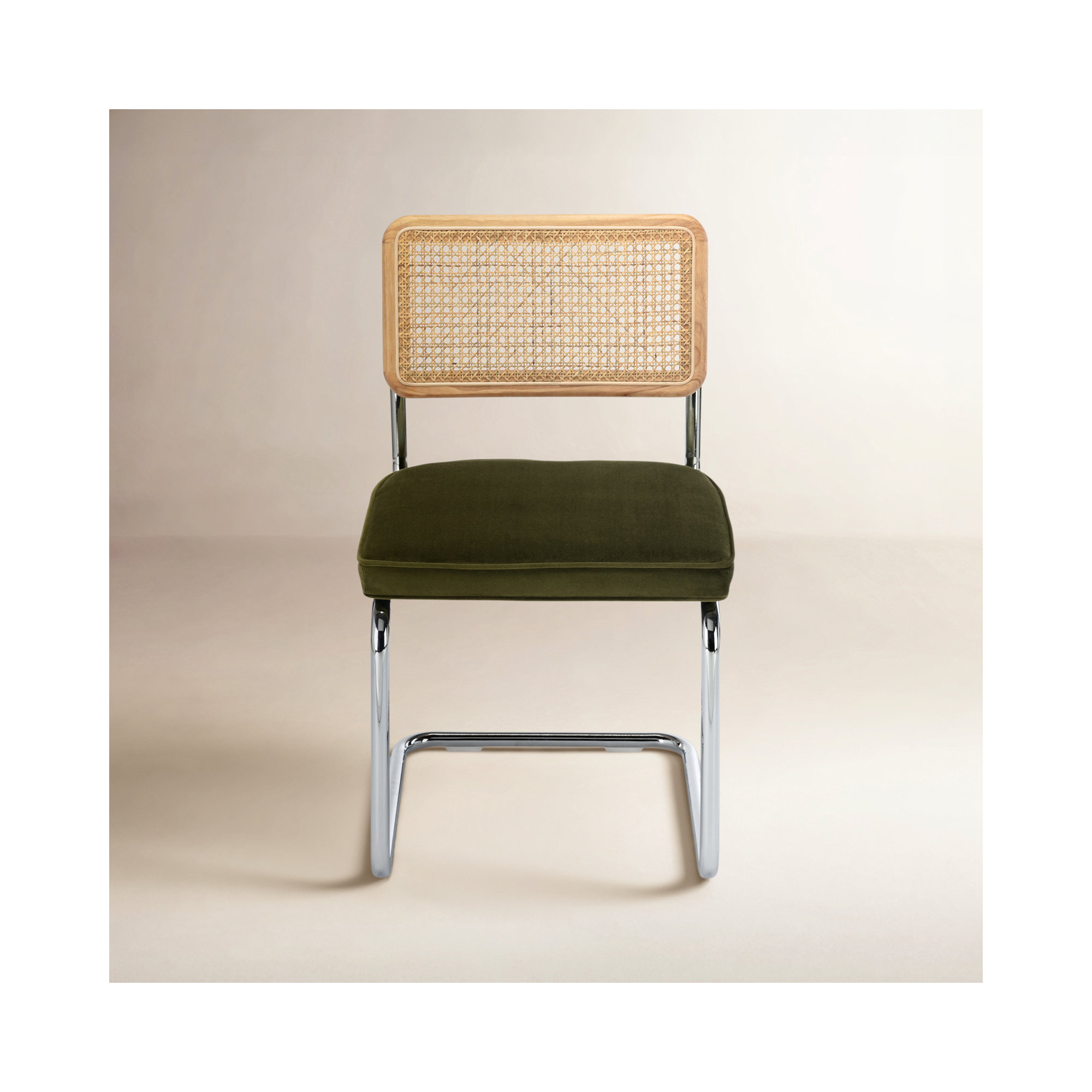 Walsh Velvet Side Chair, Olive