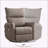 Modern Rocker Recliner Chair with 360° Swivel and Multiple Functions for Ultimate Comfort and Versatility-1457999272