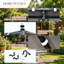 Pergola murale avec auvent résistant aux rayons UV