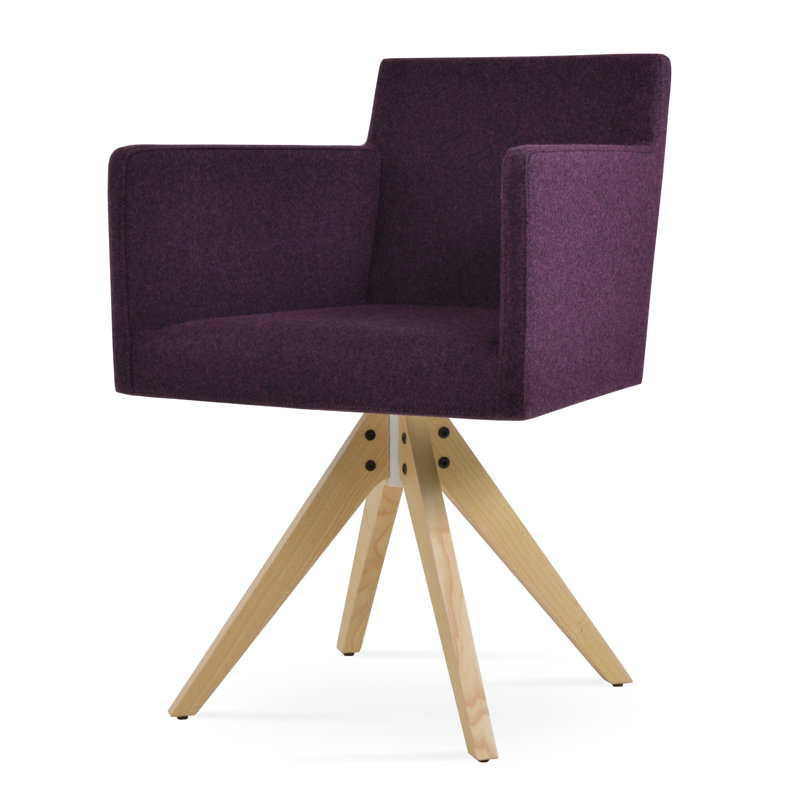 Chaise en bois pyramidal haput, Marron foncé
