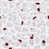 Blanc / gris / rouge sélectionné