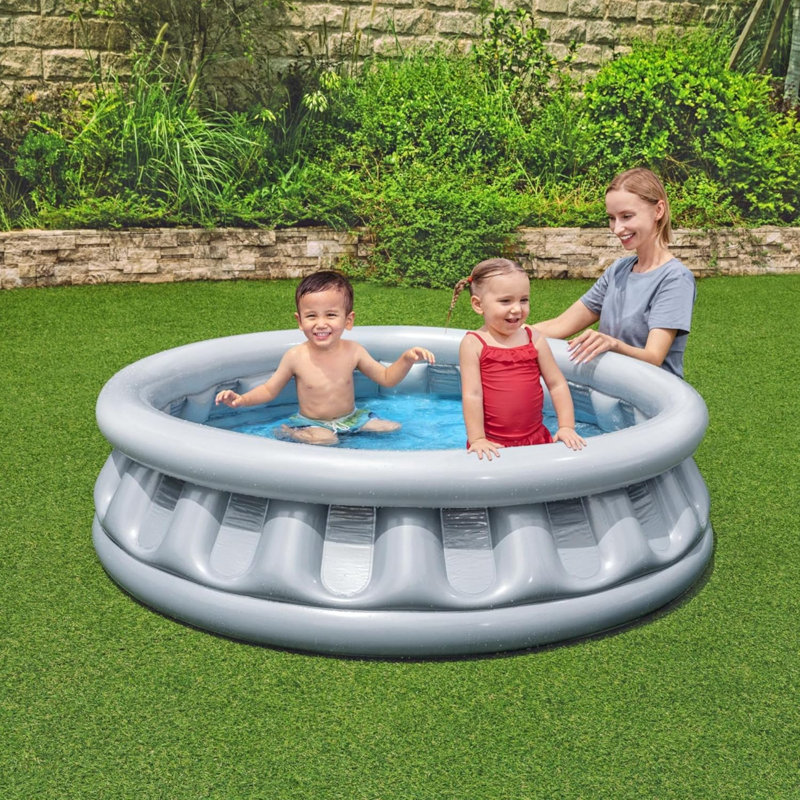 Vinyl Round Inflatable Pool 43cm H x 152cm W x 152cm L