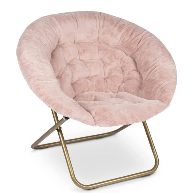 Capitonnage Donamarie de 25 po de largeur, Fausse fourrure rose