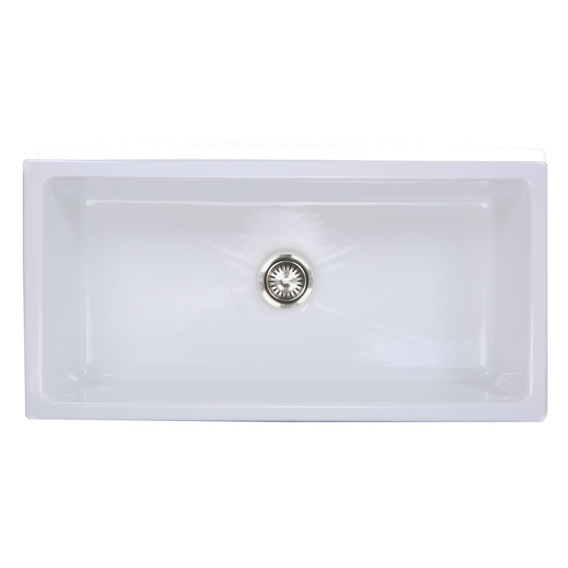 Island 35.75'' L Single Basin Kitchen Sink, 36"