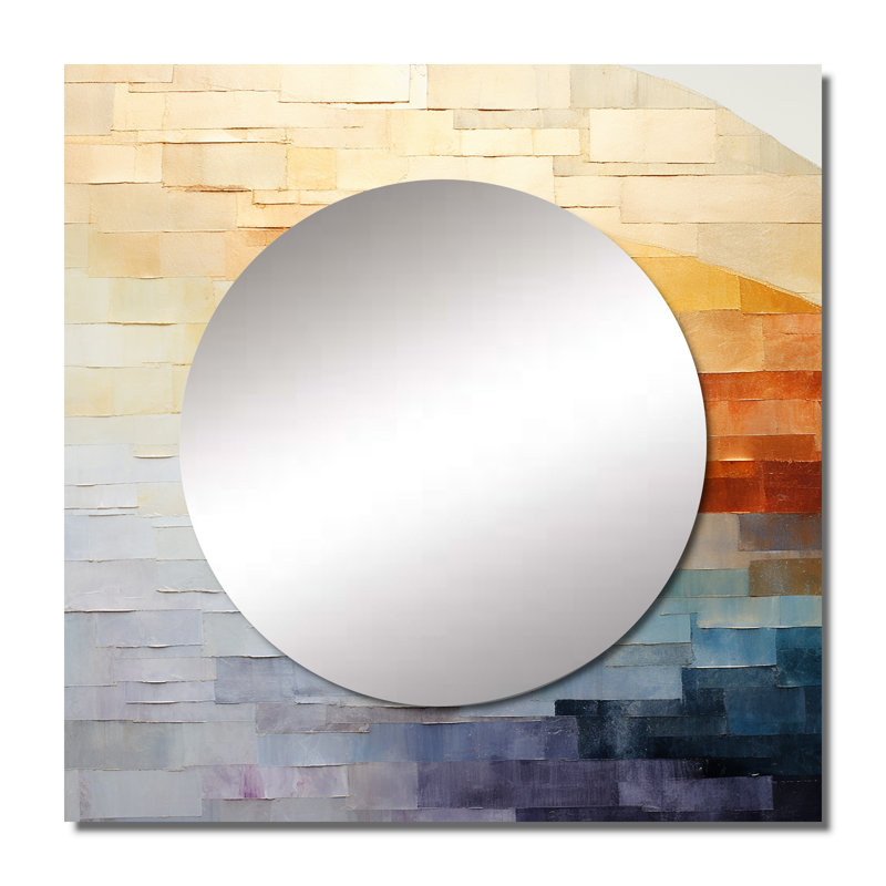 Deehan - Rainbow Large Square Mirror Wall Decor For Bedroom, 36" x 36"