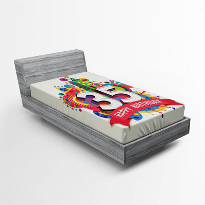 35Th Birthday Fitted Sheet
