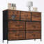 Commodes décoratives avec sept tiroirs et pieds robustes-1068913729-1068913731