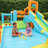 Mega Multi-Function Inflatable Water Park Bounce House With Extra-Long Slip-N-Slide