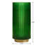 Vase de table en verre nervuré 10 "Aybars-95418591-95418589
