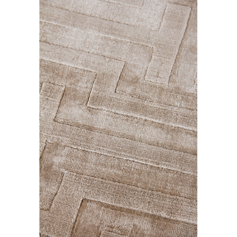 Smooch Geo Silk Area Rug, Rectangle 8' x 10'