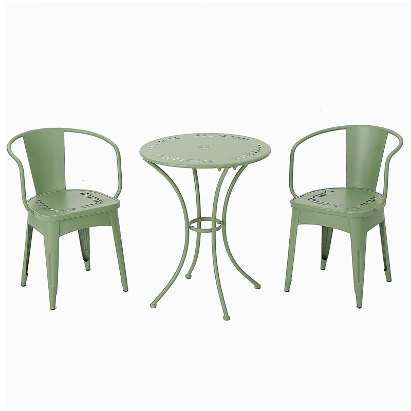 ENSEMBLE MÉTAL 3 PCS LOURDES, Vert