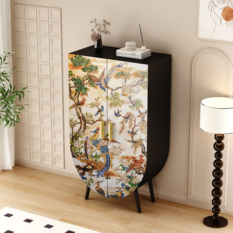 Garde-robe de style français à double porte pour chambre à coucher