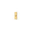 Deltana BBS333CR003 Bell Button, Rectangular Contemporary in PVD Polished Brass-1134967191