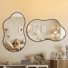 Ensemble de miroirs muraux en métal en forme de nuage