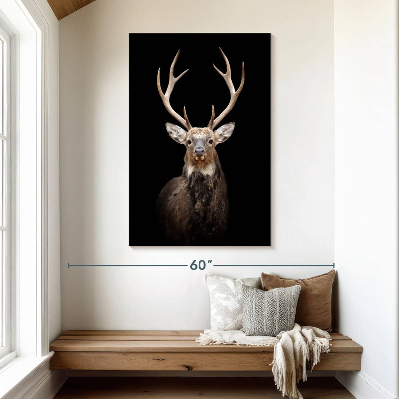 Brampt Mighty Red Deer, 48" H x 32" W