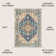 Brooklyn Geometric Medallion Blue/Beige Rug