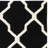 Rodgers Hand Woven Flat Weave Wool/Cotton Geometric Rug in Black/Ivory-283924060