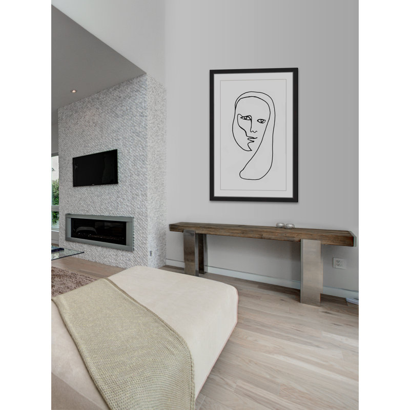 « enigmatical », reproduction d’impression encadrée, H 45 po x l 30 po