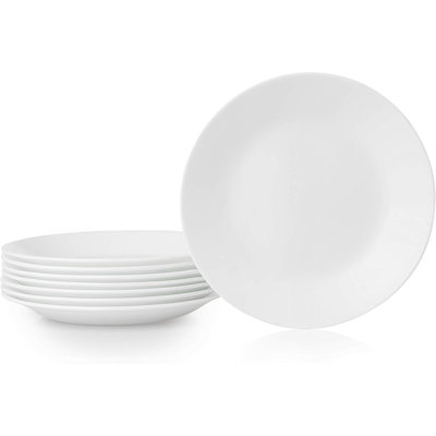Corelle Winter Frost White 6.75" Appetizer Plates, 8-pack