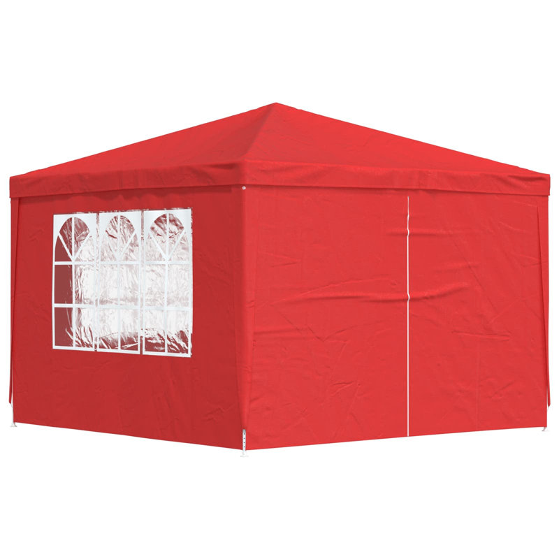 Vidaxl Party Tent Outdoor Canopy Garden Pavilion Marquee Gazebo Sun Shade, Red