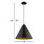 Luminaire suspendu conique à 1 lumière Oaklee-1122750989-1207940570