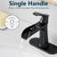 Robinet pour salle de bain à un trou avec poignée simple-109325883